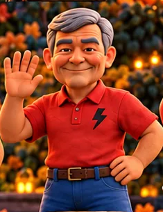 Mr Rusty clay mascot